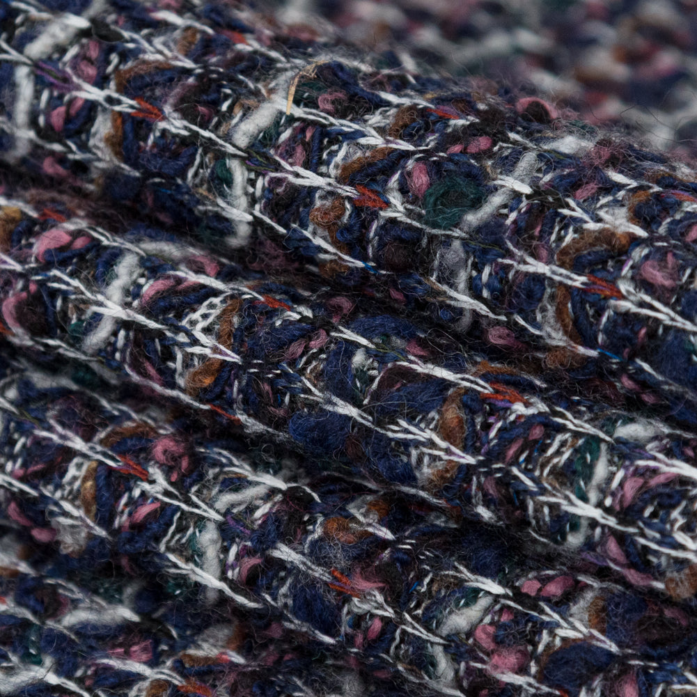 Eclipse, Botanical Garden and Rose Striped Blended Wool Knit