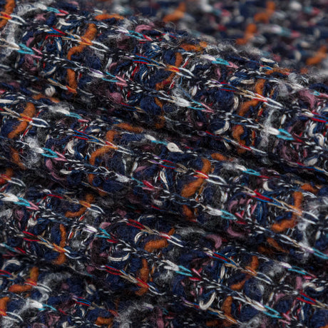 Eclipse, Rustic Orange and Red Striped Blended Wool Knit