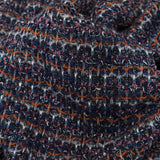 Eclipse, Rustic Orange and Red Striped Blended Wool Knit