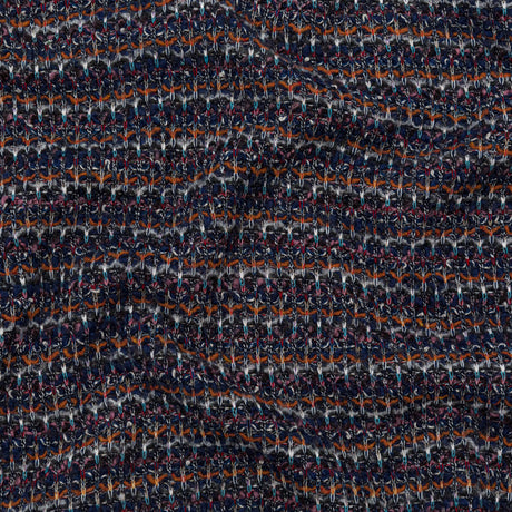 Eclipse, Rustic Orange and Red Striped Blended Wool Knit