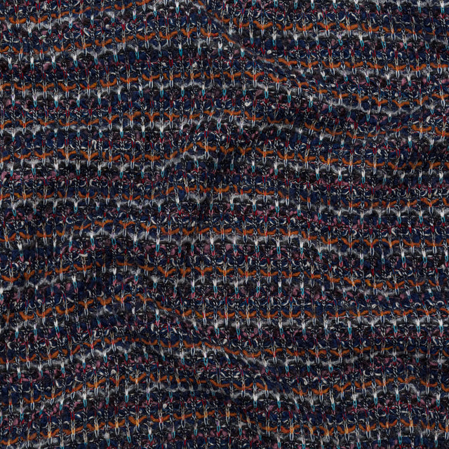 Eclipse, Rustic Orange and Red Striped Blended Wool Knit
