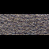 Dusty Rose, Beige and Eclipse Striped Blended Wool Knit with Multicolor Metallic Accents