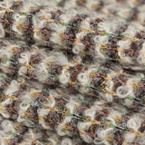 Irish Cream, Lime and Yellow Striped Blended Wool Knit