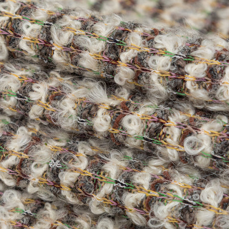 Irish Cream, Lime and Yellow Striped Blended Wool Knit