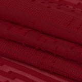 Italian Chili Pepper Geometric Stripes Burnout Polyester Chiffon