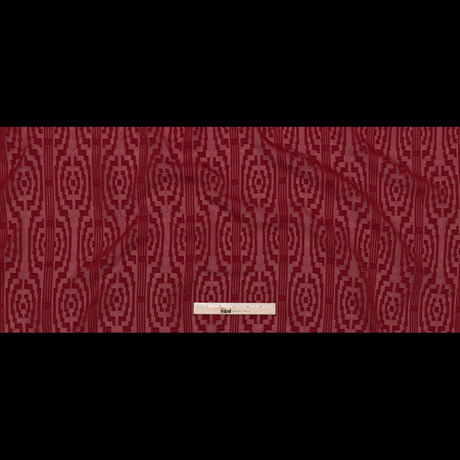 Italian Chili Pepper Geometric Stripes Burnout Polyester Chiffon