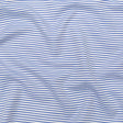 Cornflower Blue and White Candy Striped Slubbed Rayon Woven