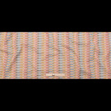 Rainbow Barcode Striped Cotton and Polyester Woven