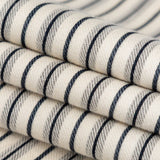 Italian Turtledove and Parisian Night Striped Stretch Twill Knit