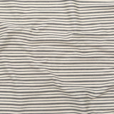Italian Turtledove and Parisian Night Striped Stretch Twill Knit