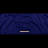 Italian Heathered Gray and Spectrum Blue Geometric Stretch Quilted Knit Coating