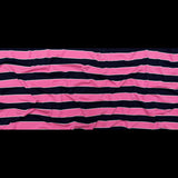 Wild Orchid and Evening Blue Awning Striped Polyester Jersey