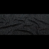 Deep Forest, Raven and Bone White Herringbone Boucle Wool Tweed