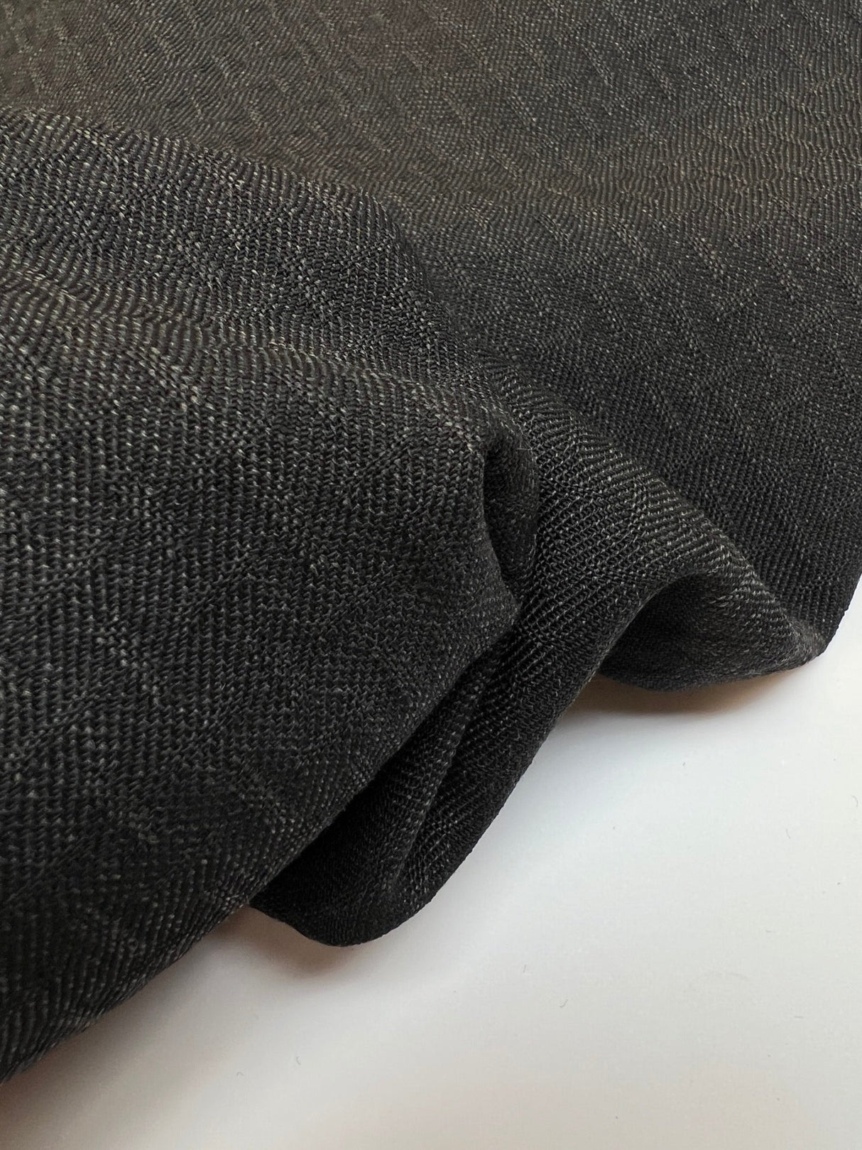 Wool Jacquard Melange Gray Black