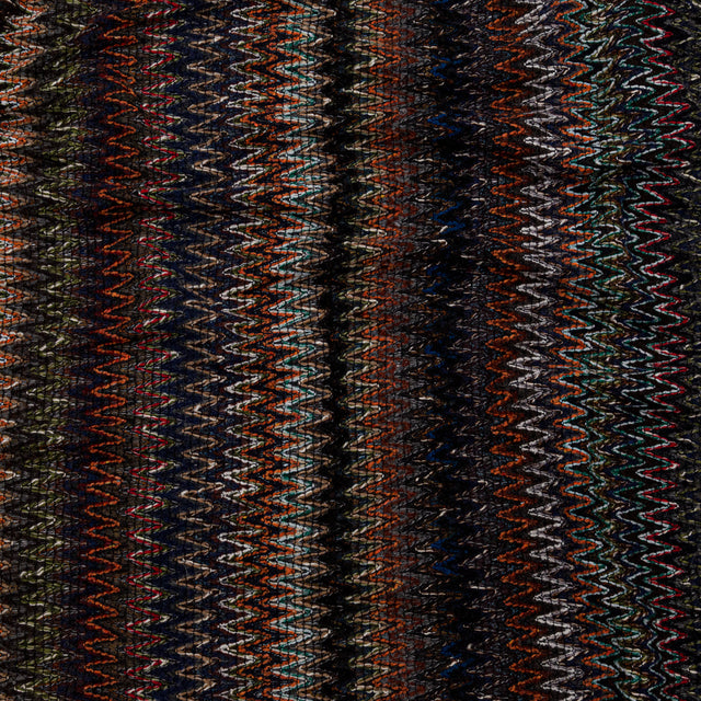 Italian Fall Tones Zig-Zag Novelty Wool Knit