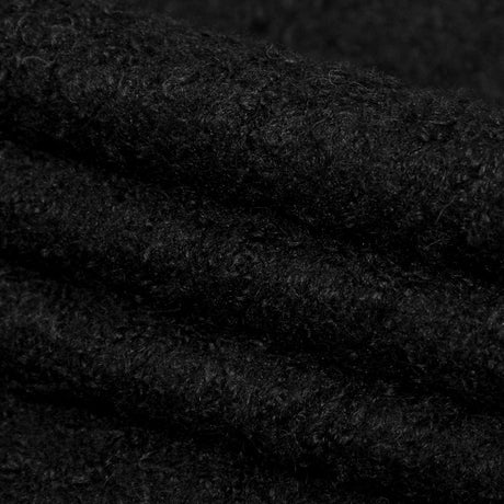 Black Boucled Blended Wool Knit