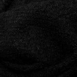 Black Boucled Blended Wool Knit
