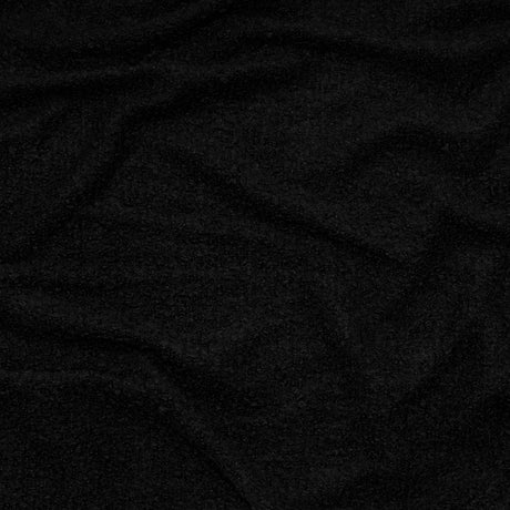 Black Boucled Blended Wool Knit