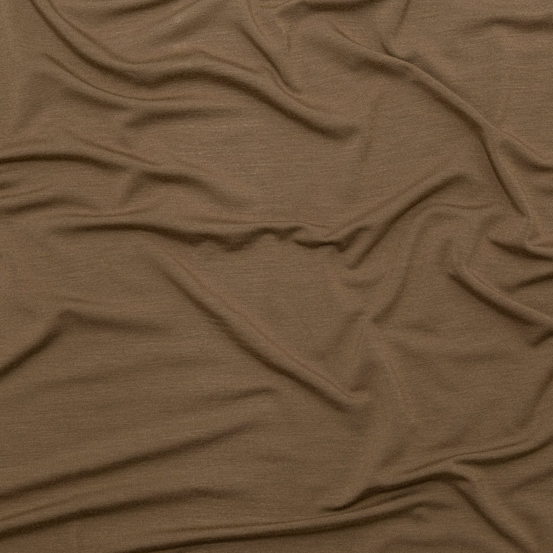 Toasted Coconut Stretch Rayon Jersey