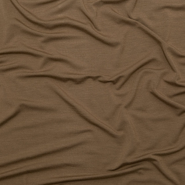 Toasted Coconut Stretch Rayon Jersey