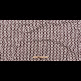 Whisper White and Decadent Chocolate Geometric Printed Stretch Cotton Twill