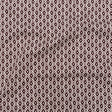 Whisper White and Decadent Chocolate Geometric Printed Stretch Cotton Twill