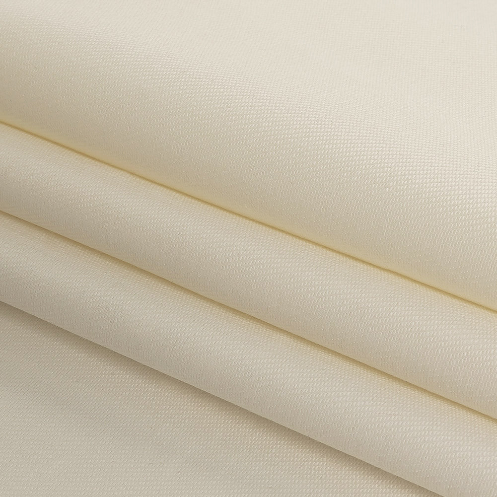 Off-White Stretch Cotton Twill