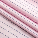 Premium Pink Woven Checks Dobby Cotton Shirting