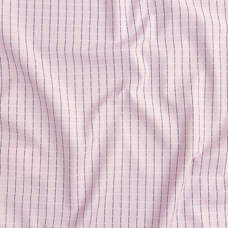 Premium Pink Woven Checks Dobby Cotton Shirting