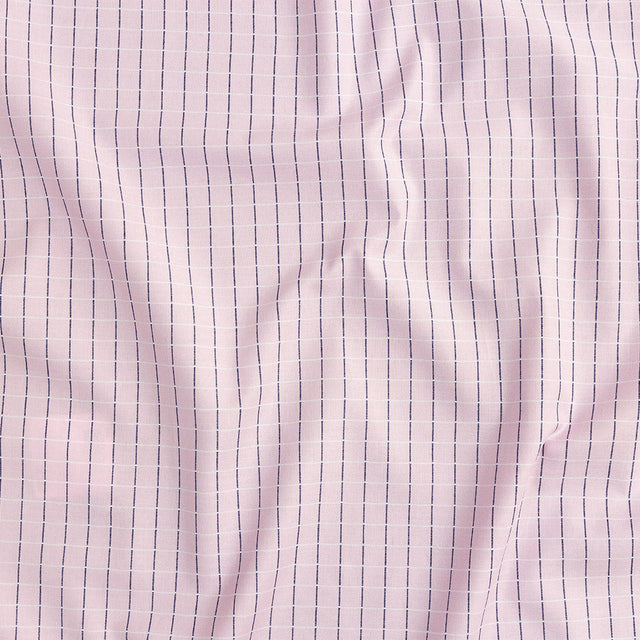 Premium Pink Woven Checks Dobby Cotton Shirting