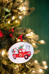 4.7” Dolomite Holiday Truck & Polar Bear Ornament