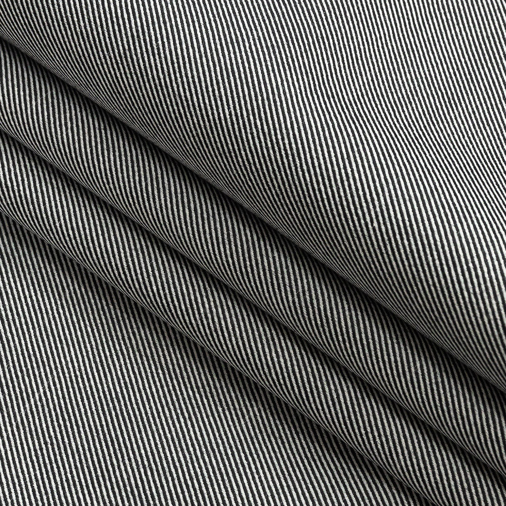 Premium Obsidian Twill Cotton Shirting