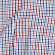 Premium Tomato Puree, White and Blue Medium Tattersall Checkered Cotton Shirting