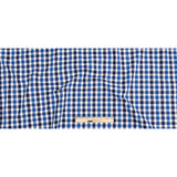 Premium Blueprint and Navy Large Tattersall Checkered Cotton Shirting