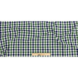 Premium Emerald and Navy Large Tattersall Checkered Cotton Shirting