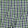 Premium Emerald and Navy Large Tattersall Checkered Cotton Shirting