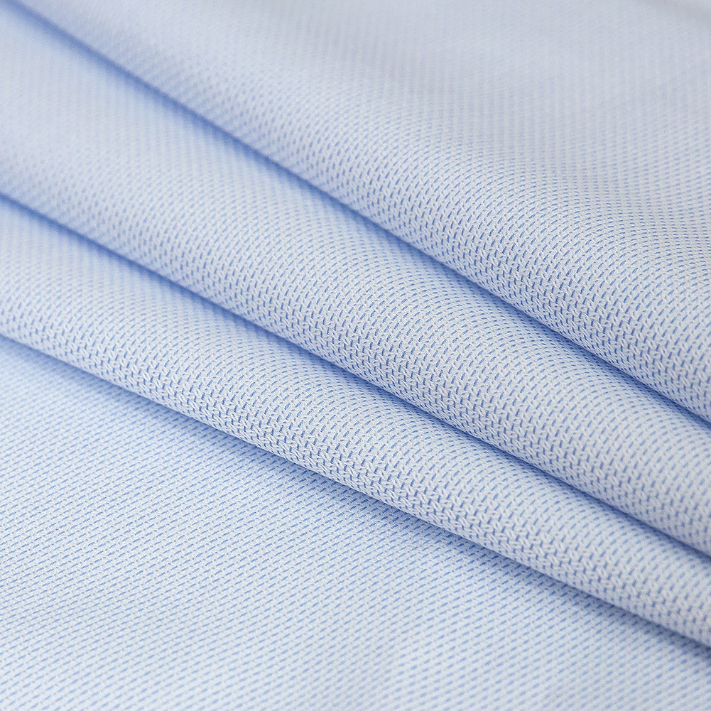 Premium Light Blue Patterned Dobby Cotton Shirting