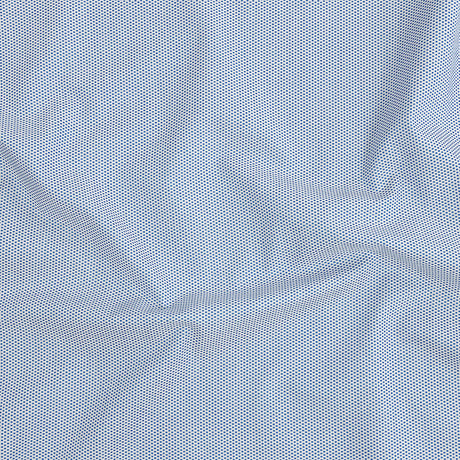 Premium Medium Blue Woven Squares Dobby Cotton Shirting