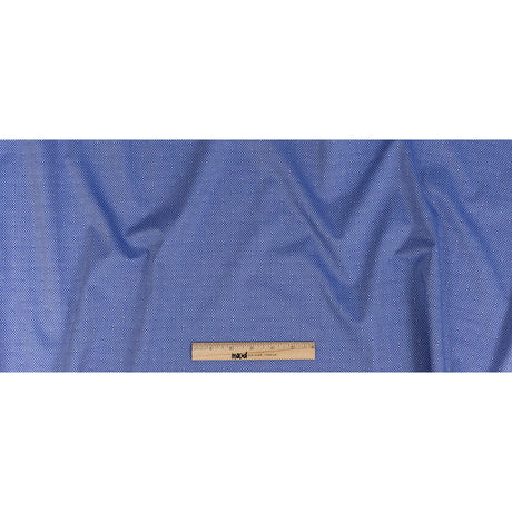 Premium Deep Periwinkle Minute Checks Dobby Cotton Shirting