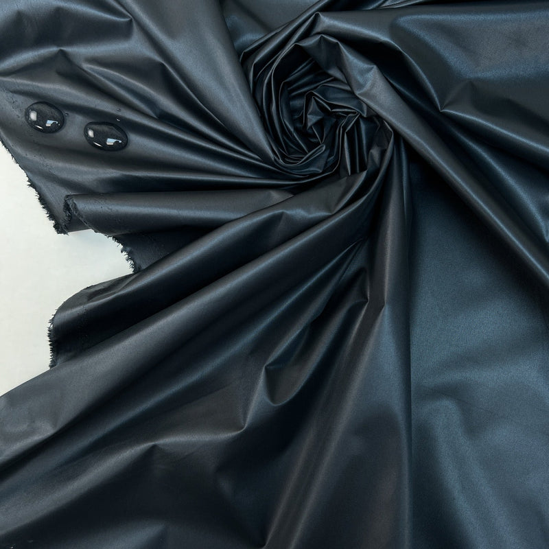 Italian Polyester Jacket Fabric Gray Green