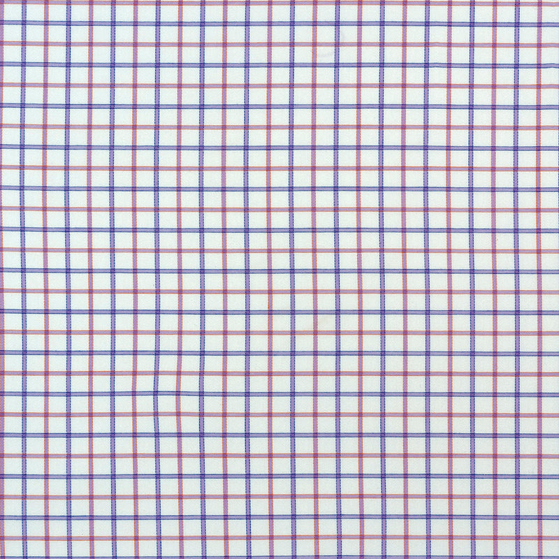 Premium Light Purple and Pink Tattersall Checkered Cotton Shirting