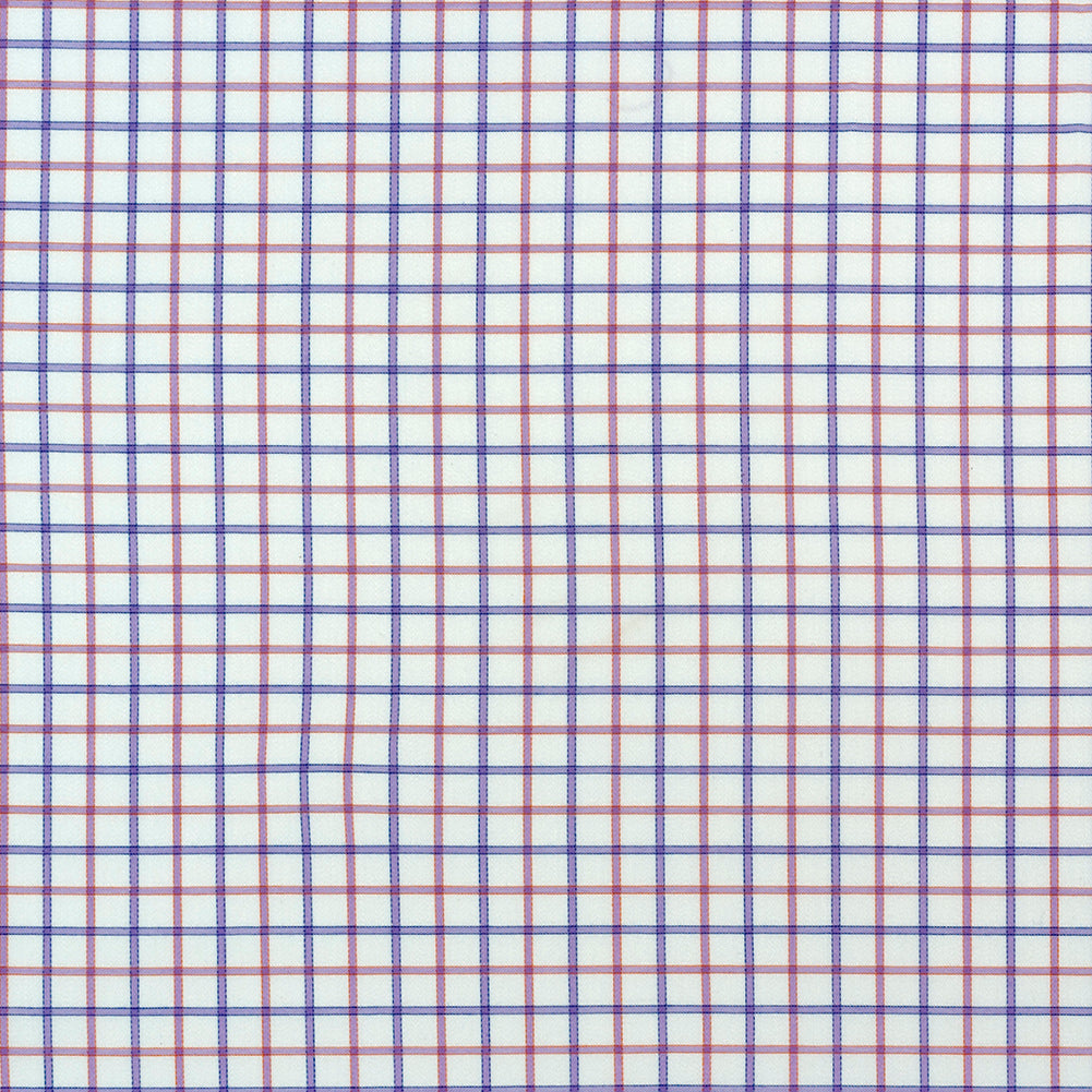 Premium Light Purple and Pink Tattersall Checkered Cotton Shirting