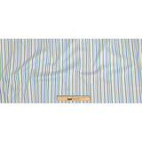 Premium Gradient Green and Blue Pencil Stripes Twill Cotton Shirting