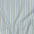 Premium Gradient Green and Blue Pencil Stripes Twill Cotton Shirting