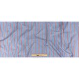 Premium Red, White and Blue Ticking Stripes Twill Cotton Shirting