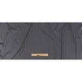 Premium Silver and Espresso Railroad Tracks Cotton Shirting