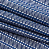 Premium Medium Blue Checks and Stripes Cotton Shirting