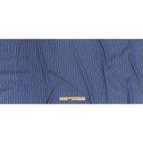 Premium Medium Blue Checks and Stripes Cotton Shirting