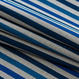 Premium Gradient Blue Bengal Stripes and Checks Cotton Shirting