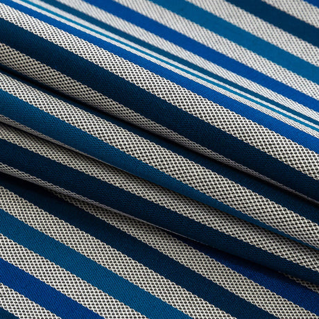 Premium Gradient Blue Bengal Stripes and Checks Cotton Shirting